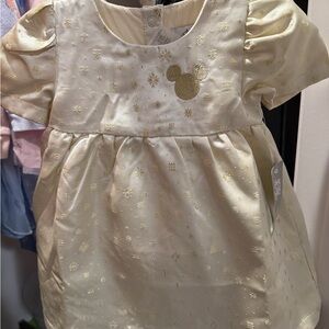 Disney Baby Gold Star Dress